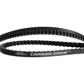 Gates Cdx Tandriem Carbon Drive 128T - Polyurethaan, Carbon - Zwart