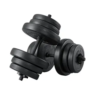 Juskys Halterset / Dumbells 40 Kg Halterset - Dumbells Set - Verstelbare Dumbells - Halterstang Met Gewichten