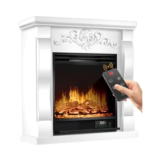 Kesser® Sfeerhaard Elektrisch Haard 1800W Met Led Vlammen Dimbaar - Electrische Kachel Met Timer & Afstandsbediening - Elektrische Verwarming Met