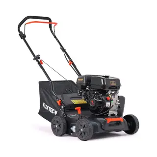 Fuxtec Fx-BV240ECO Benzin Vertikutierer 212cc 4-Takt Benzinmotor 5-fach Tiefeneinstellung 40L Fangkorb