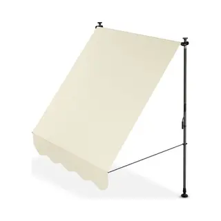 Merkloos Juskys Zonneluifel - 150 X 120 Cm - Waterafstotend En Uv-Bestendig - Beige