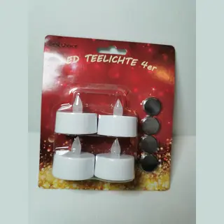 Best Choice Led Waxinelichtjes 4 Stuks Met 4 Batterijen