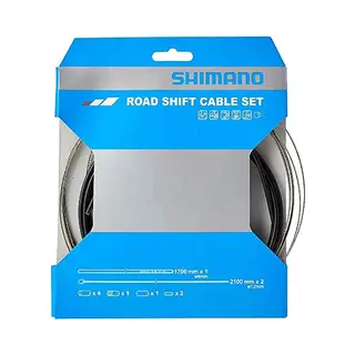 Derailleur Kabelset Shimano Race Rvs - Zwart