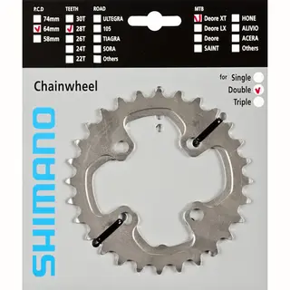 Shimano Deore Xt Fc-M785 Kettingblad Grijs - Uitvoering 26 Tanden