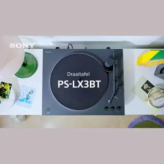 Sony Ps-LX3BT Draaitafel met riemaandrijving Zwart Automatisch