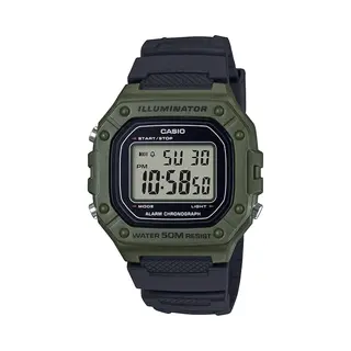 Casio Casio Collection W-218H-3AVEF Horloge - Kunststof - Zwart - Ø 43 Mm