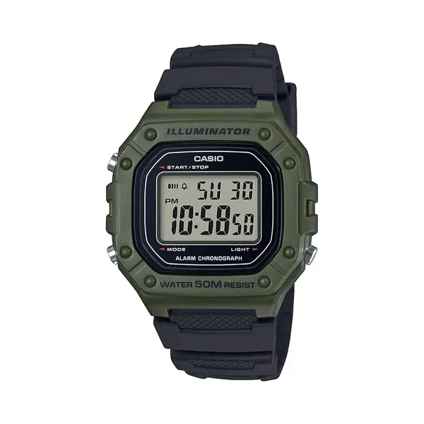 Casio Herren-Armbanduhr W-218H-3AVEF, Grün thumbnail