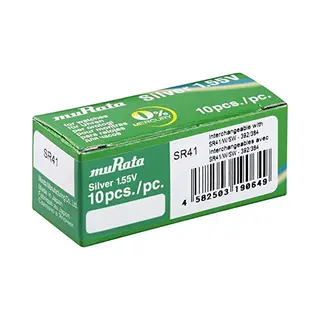 Sony / murata Murata SR41-Pbww Button Cell - SR41, SR736 - Silver Oxide - 45 MAh - 1.55 V