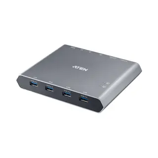 Aten 2-Port 4K DisplayPort Usb-C Kvm Dock Switch met stroomdoorvoer