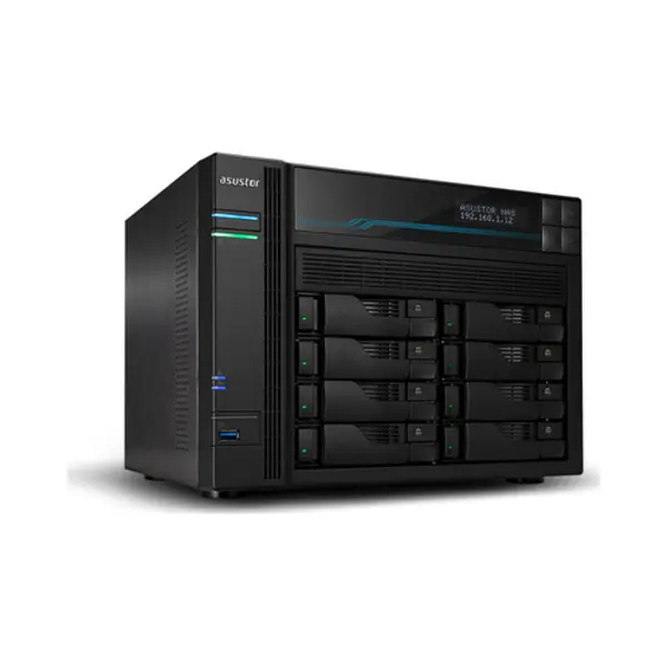 Asustor Lockerstor 10 AS6510T Nas Tower Intel Atom® C3538 8 Gb DDR4 0 Tb Adm Zwart thumbnail