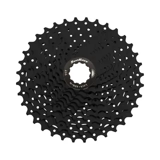 SunRace Ms 10-Speed Mtb Cassette, Black, Hg-Spline, 11-36T