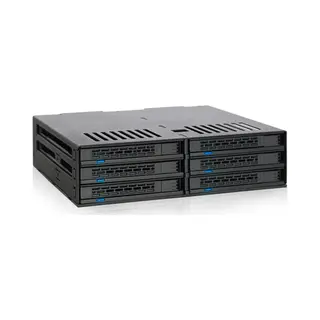 Icy Dock MB326SP-B disk array Rack (1U) Zwart
