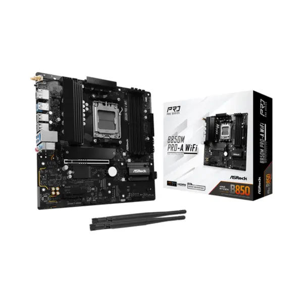 Asrock B850M Pro-A WiFi Amd B850 Socket AM5 micro Atx thumbnail