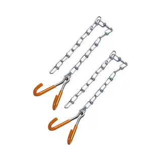 Icetoolz Ophanghaak Met Ketting Eldorado Staal 65 Cm 2 Stuks