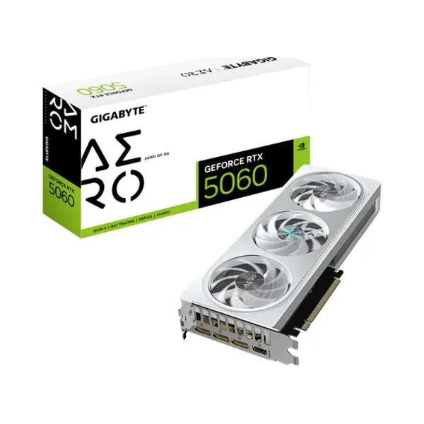 Gigabyte GeForce Rtx 5060 Aero Oc 8G Nvidia 8 Gb GDDR7 thumbnail