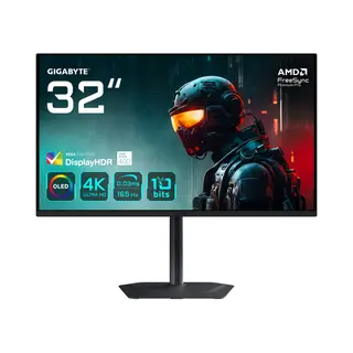 Gigabyte MO32U computer monitor 80 cm (31.5") 3840 x 2160 Pixels 4K Ultra Hd Oled Zwart