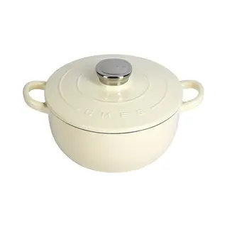 Merkloos Smeg - Gietijzeren Braadpan - Crème - 24 Cm - 4, 2 L - Geschikt Voor Inductie