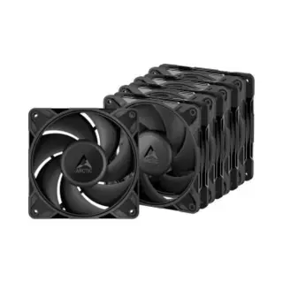 Arctic Lot De 5 Ventilateurs De Boitier P12 Pro Pst Low Noise - 12cm (Noir), Pc Ventilator