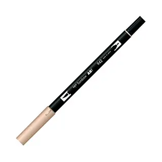 Tombow Abt-942 Viltstift Dual Brush Pen Met Twee Punten, Cappuccino
