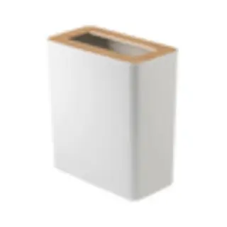 Yamazaki 4903208031967 vuilnisbak 10 l Rechthoekig Staal, Hout Wit, Hout