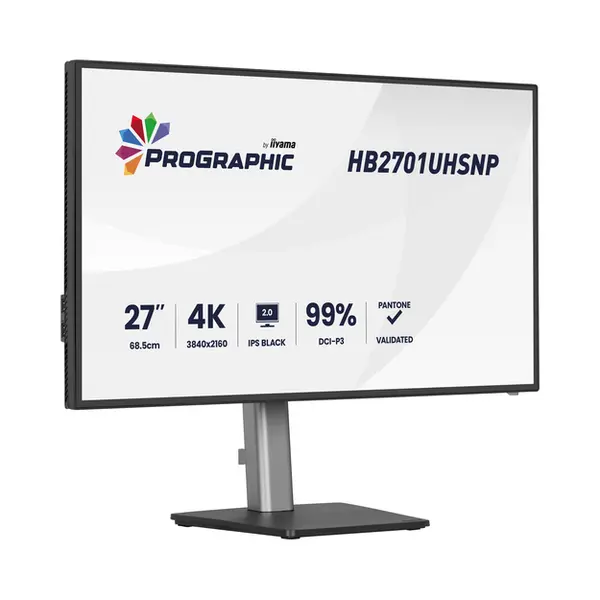 iiyama Prographic HB2701UHSNP-B1 computer monitor 68.6 cm (27") 3840 x 2160 pixels 4K Ultra Hd Lcd Black thumbnail