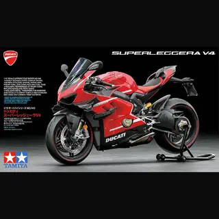 Tamiya 14140 1, 12 Ducati Superleggera V4 - Getrouwe Reproductie, Plastic Kit, Handwerk, Modelleerset, Montage, Ongeverfd, Meerkleurig