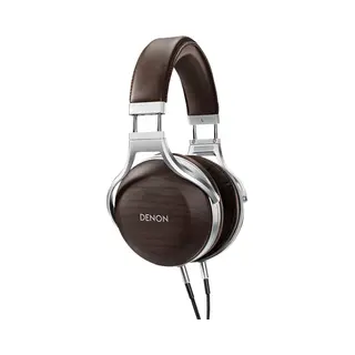 Denon Ah-D5200 Hoofdtelefoons Bedraad Hoofdband Bruin, Zilver