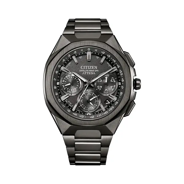 Citizen Herren Chronograph Eco-Drive Armbanduhr Attesa Satellite Wave Gps thumbnail