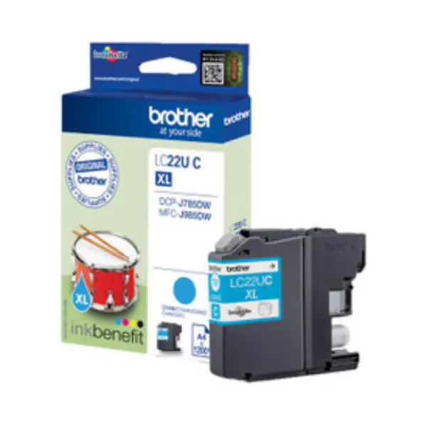 Brother LC22UC ink cartridge 1 pc(s) Original High (Xl) Yield Cyan thumbnail