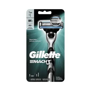 Gillette Mach3 Scheersysteem – Houder + 1 Mesje – 3-bladig – Lubrastrip