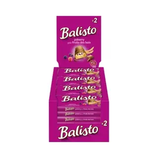Balisto Yoberry En Bosvruchten Chocoladereep - 20 X 2 Stuks