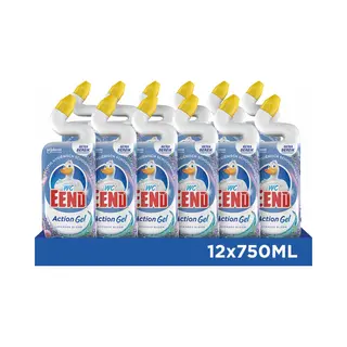 12x Wc Eend Toiletreiniger Lavendel Fresh 750 Ml