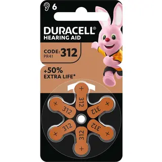 Duracell Hoorbatterijen Type 312 PR41- 60 Stuks