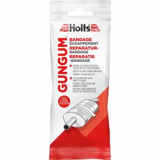 Holts Gun Gum Uitlaat Bandage 110 Cm - Herstelt Barsten En Gaten - Rood