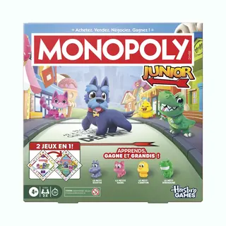 Monopoly Junior-bordspel - 2 Spellen In 1 - Fransie Editie