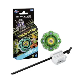 Hasbro Beyblade X Pack X-Over Project Draciel Shield 7-60D, Takara Tomy Tol Type Verdediging En Launcher, Wedstrijdtollen, Vanaf 8 Jaar