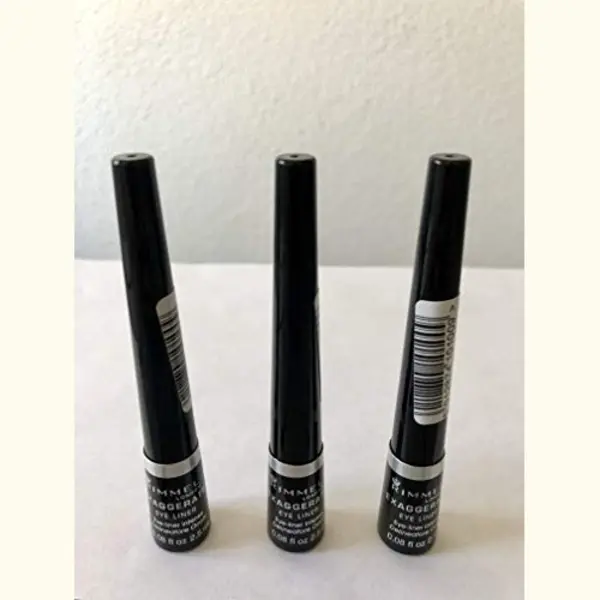 Rimmel London Exaggerate Eyeliner, Vloeibaar, Zwart 001, 2, 5 Ml, 3 Stuks thumbnail
