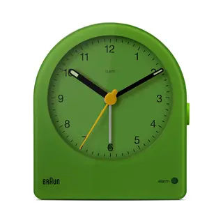 Braun Klassischer Analoger Wecker Mit Schlummerfunktion Und Kontinuierlicher Hintergrundbeleuchtung, leisem Quarzwerk, Anschwellendem Alarm-Piepton In