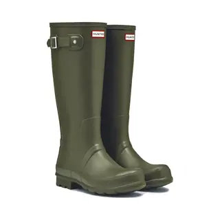Hunter - Regenlaarzen Voor Heren - Original Tall Wellington - Olijfgroen - Maat 44EU