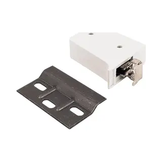Hardware-Solutions Hardware Solutions - Nylon Cabinet Brackets With Mounting Plates For Hanging Kitchen Cabinets - Pack 10 - White And Zinc Plated Finish