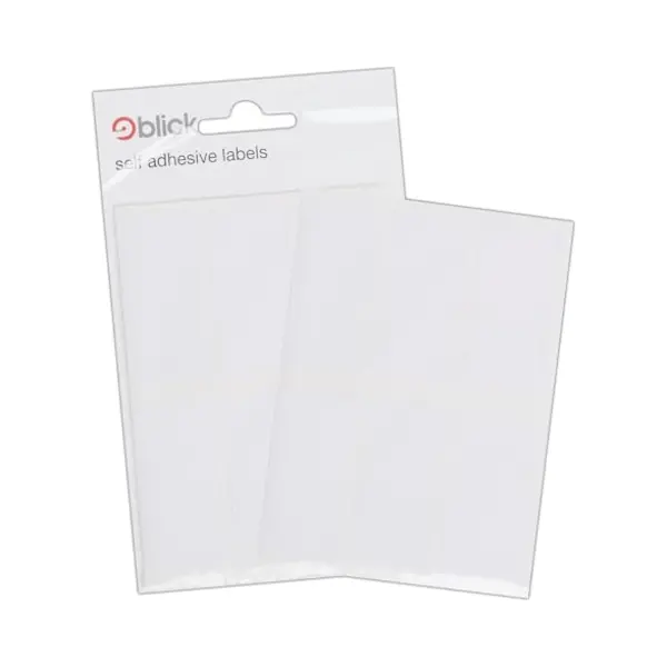 Blick Labels, White, Self Adhesive Stickers, Rectangular, 25mm X 50mm, 42 Labels, For Home, Office, Family, School, Letters, Address thumbnail