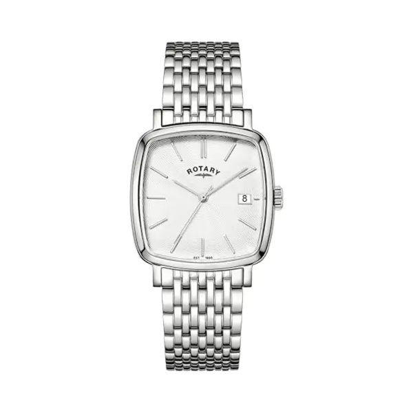 Rotary Men's Heritage Astoria Square Stainless Steel Bracelet Watch thumbnail