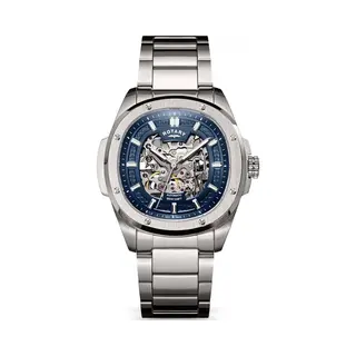 Rotary Men's RGB10079-05 Apex 100 40mm Automatic Watch In Silver