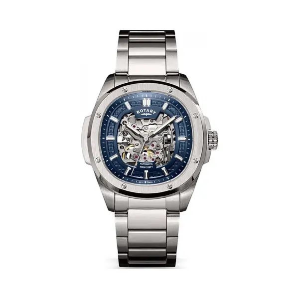 Rotary Men's RGB10079-05 Apex 100 40mm Automatic Watch In Silver thumbnail
