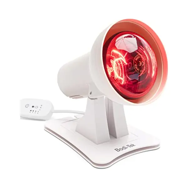 Bodi-Tek Infrared Health Heat Lamp With 150W Shatterproof Bulb For Deep Penetrating Soothing Heat, Helps Ease Muscle Aches & Joint Stiffness, Timer & thumbnail