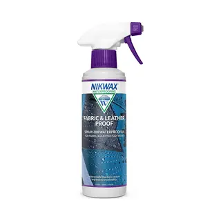 Nikwax Stoff & Leder Imprägnierung 300ml – Farbloses Spray-On-Imprägniermittel Für Schuhe Mit Einer Materialkombination Aus Stoff & Leder. Schutz