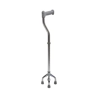 Aidapt - Wandelstok - 4 Poot - Afstand Poten 12 Cm - Verstelbaar 71, 5 - 96.5 Cm Hoog - Max 127 Kg