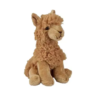 Ravensden Pluche Alpaca Knuffel - Bruin Knuffeldier Van 15 Cm