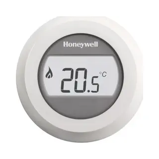 Honeywell Round T87G2014 - Aan/uit Kamerthermostaat - Eenvoudig Te Bedienen - Wit