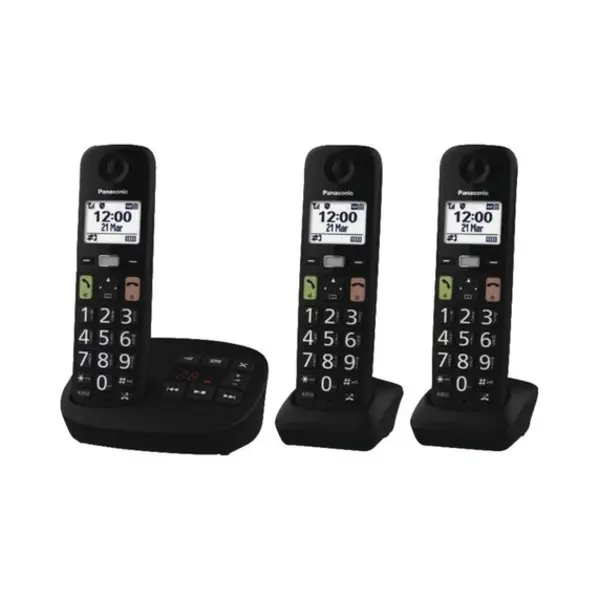 Panasonic Kx-TGU133EXB telefoon Analoge-/Dect-telefoon Zwart thumbnail
